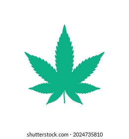 Vector de iconos para la hoja de cannabis