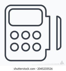 Icon Vector of Card Pay - Line Style - Simple illustration, Editable stroke, Design template vector, Good for prints, posters, advertisements, announcements, info graphics, etc.