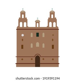 icon vector, cathedral of huelva in spain