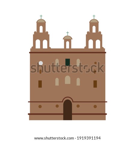 icon vector, cathedral of huelva in spain