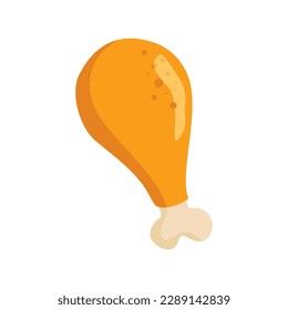 Icon vector chicken meat and chicken legs 