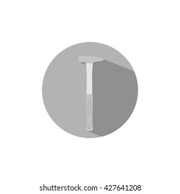 icon vector claw hammer, construction tools.
