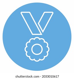 Icono Vector de los Premios de Monedas - Estilo Ojos Azules - Ilustración simple, Accionamiento Editable, Vector de plantilla de diseño, Buena para impresiones, afiches, anuncios, anuncios, infografías, etc.