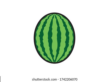 icon vector colorful one watermelon