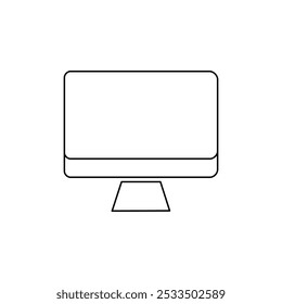An icon vector of computer monitor