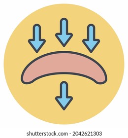 Icon Vector of Contact Lens - Color Mate Style - Simple illustration, Editable stroke, Design template vector, Good for prints, posters, advertisements, announcements, info graphics, etc.
