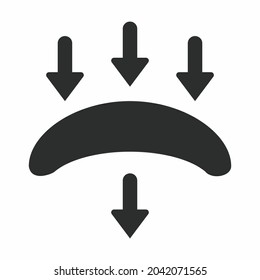 Icon Vector of Contact Lens - Glyph Style - Simple illustration, Editable stroke, Design template vector, Good for prints, posters, advertisements, announcements, info graphics, etc.