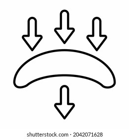 Icon Vector of Contact Lens - Line Style - Simple illustration, Editable stroke, Design template vector, Good for prints, posters, advertisements, announcements, info graphics, etc.