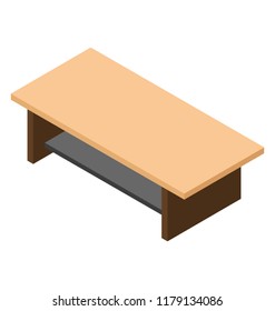 
An icon vector design of wooden dining table 
