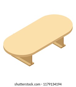 
An icon vector design of wooden dining table 
