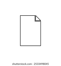 An icon vector of document