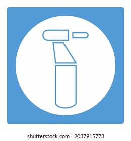 Vector de iconos de taladro - Estilo de la luna blanca