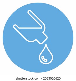 Icon Vector of Drop 2 - Blue Eyes Style - Simple illustration, Editable stroke, Design template vector, Good for prints, posters, advertisements, announcements, info graphics, etc.
