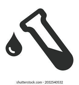 Icono Vector de caídas - Estilo de glifo - Ilustración simple, trazo editable, vector de plantilla de diseño, Buena para impresiones, afiches, anuncios, anuncios, gráficos de información, etc.