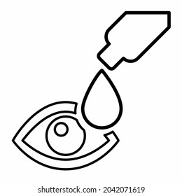 Icon Vector of Drop - Line Style - Simple illustration, Editable stroke, Design template vector, Good for prints, posters, advertisements, announcements, info graphics, etc.