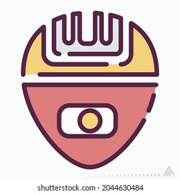 Icon Vector of Epilator - Line Cut Style - Simple illustration, Editable stroke, Design template vector, Good for prints, posters, advertisements, announcements, info graphics, etc.