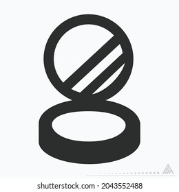 Icon Vector of Eye Shadows 1 - Glyph Style - Simple illustration, Editable stroke, Design template vector, Good for prints, posters, advertisements, announcements, info graphics, etc.