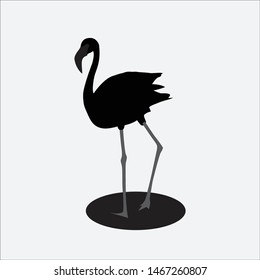 icon vector flamingo flat icon