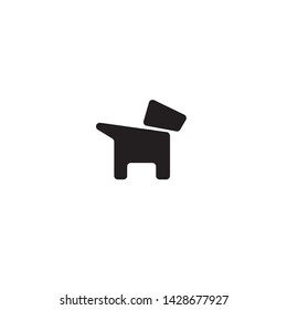 icon vector flat dog simple animal