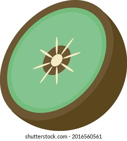 icon vector of fresh kiwi