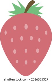 icon vector of fresh strawberry