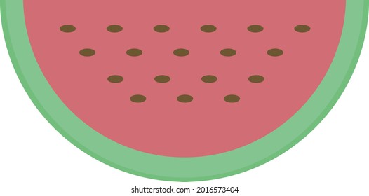 icon vector of fresh watermelon