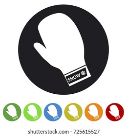 Icon Vector Gloves - Colorful Set