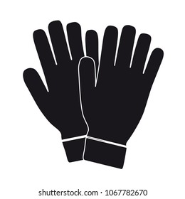 Icon Vector Gloves - Vector Illustration - Isolated On White Background