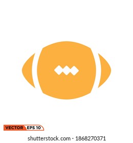 Icon vector graphic of american foodball, good for template
