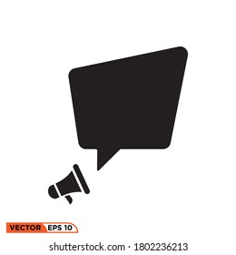 Icon vector graphic of announcement, good for template illustration
