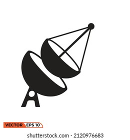 Icon vector graphic of antenna transmitter
