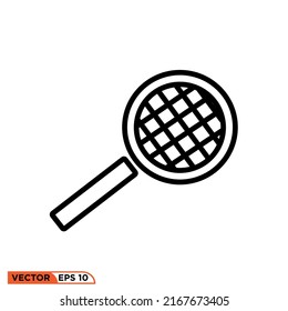 Icon vector graphic of badminton racket
