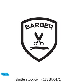 Symbolvektorgrafik von Barber, gut für Vorlage-Logo