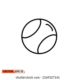 Icon vector graphic of baseball
