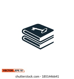 Gráfico vectorial de icono del libro de la clave