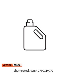 Icon vector graphic of bottle, good for template web etc