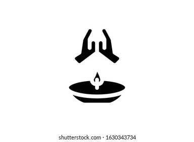 Icon Vector Graphic of Candle  perfect for celebration
