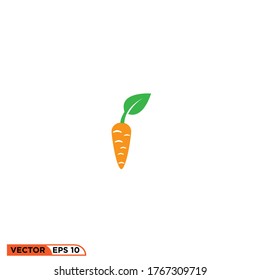Icon vector graphic of carrot good for illustration web etc