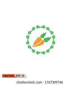 Icon vector graphic of carrot good for illustration web etc