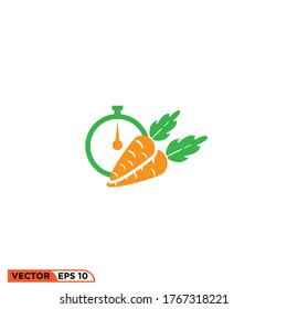 Icon vector graphic of carrot weight size, good for illustration etc