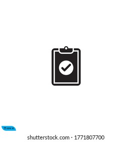 Icon vector graphic of Checklist checkmark, fit for design template web etc