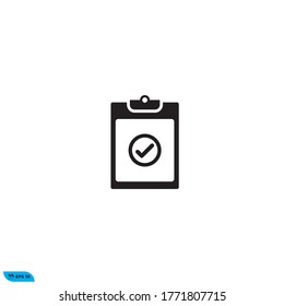 Icon vector graphic of Checklist checkmark, fit for design template web etc