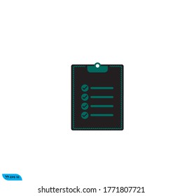 Icon vector graphic of Checklist checkmark, fit for design template web etc