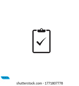 Icon vector graphic of Checklist checkmark, fit for design template web etc