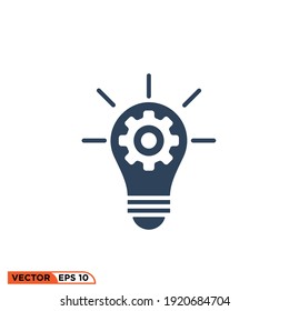 Icon vector graphic of crative idea, perfect pixel,