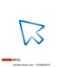 Icon vector graphic of cursor