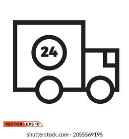 Gráfico vectorial de iconos de entrega 