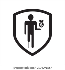 Icon Vector Graphic Of Disability Insurance