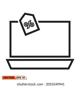 Icon vector graphic of discount item