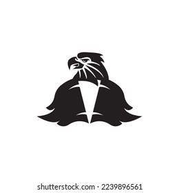 icon vector graphic of eagle king.